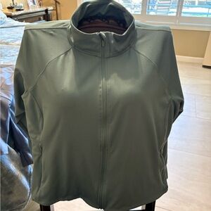 Jockey Women’s yoga Full-Zip Jacket — Sage Green